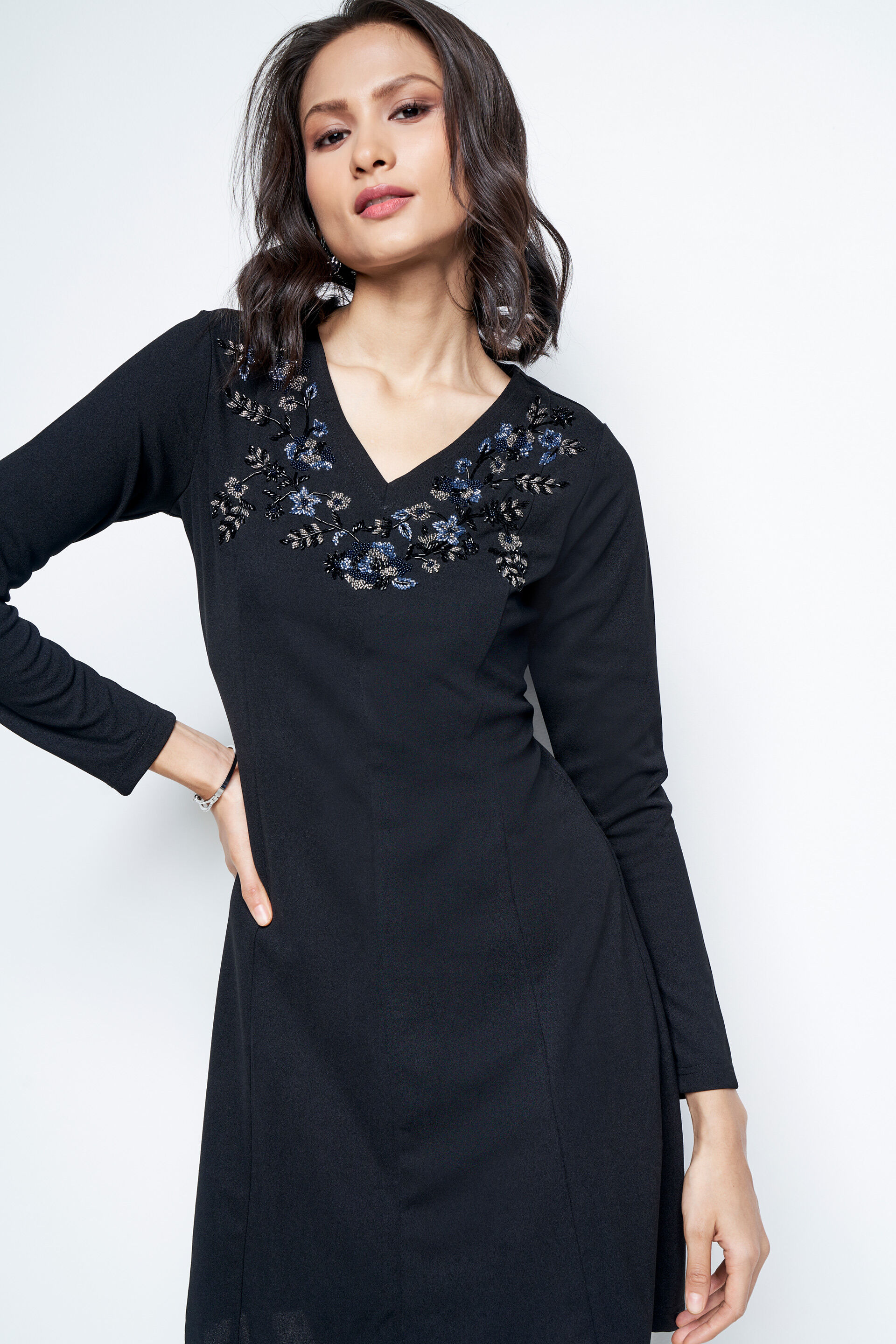 Marseille Dress, Black, image 4